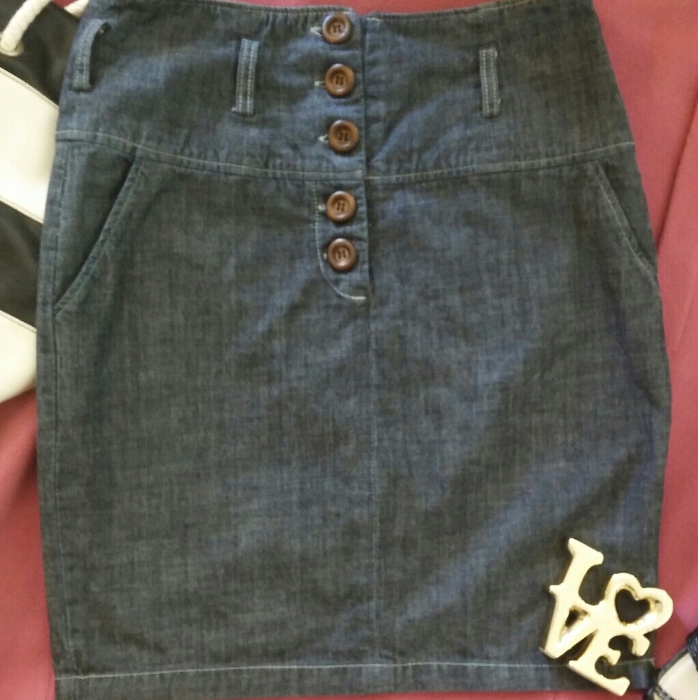 WET SEAL Denim Skirt XL